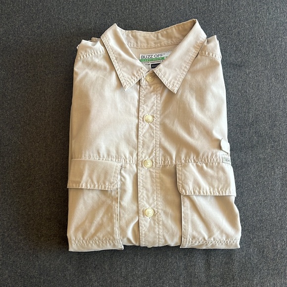 10 SHIRT BUZZ OFF™️ Insect Shield Outdoor Hunting Khaki Scent Blocker mosquitoes - Picture 10 of 10